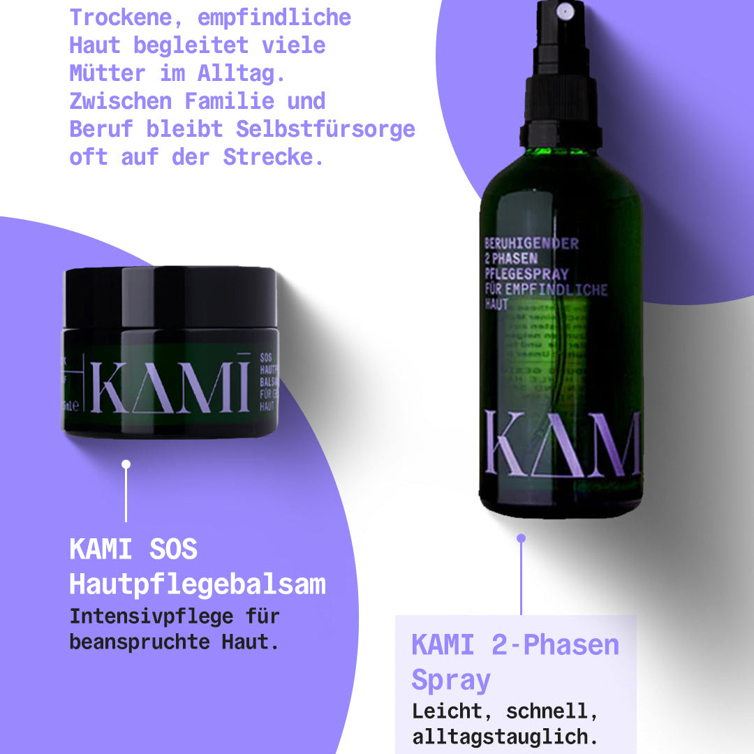 KAMI skincare SOS Hautpflegebalm und 2 Phasesn Spray