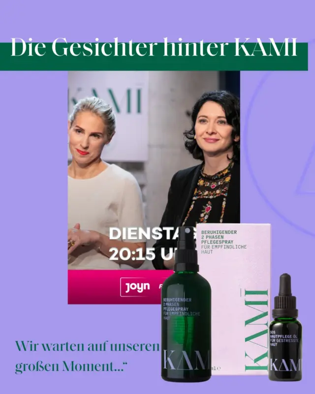🧡 Mut beginnt im Kleinen.
Vor vier Tagen durften wir unseren Traum in einem der größten TV-Formate Österreichs vorstellen – KAMI Skincare bei 2 Minuten 2 Millionen!
Mit dabei: unser größter Fan 💫 (und strengster Produkttester) und Anlass für die Entwicklung der KAMI Produkte, der Sohn von Dr. Kerstin Schallaböck, Kami..
Weil echte Hautpflege mit echter Liebe beginnt.
📺 Sei dabei: HEUTE um 20:15 auf PULS 4 und JOYN
🛍️ Danach exklusiv: Das KAMI Starterpaket, da könnt ihr 15% sparen!
👉 www.kami-skincare.com
„2 Minuten 2 Millionen – Die PULS 4 Start-Up-Show“ immer dienstags um 20:15 Uhr auf JOYN & PULS 4 
Sendungsfotos ©PULS 4/Gerry Frank 
#KamiSkincare #2Minuten2Millionen #FamilyBusiness #Naturkosmetik #TVAuftritt #CleanBeauty #kamihilft #neurodermitisbekämpfen #madeinaustria 
@puls4 
@joyn.at 
@kerstinschallaboeck19